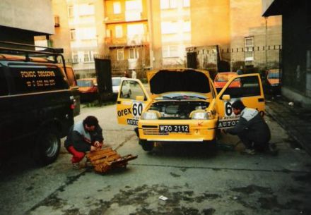 Jacek Sikora i Marek Kaczmarek - Fiat Cinquecento Sporting.